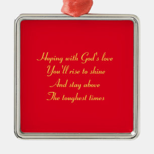 Ornamento De Metal O amor de Deus