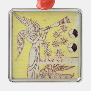 Ornamento De Metal O anjo que funde a trombeta