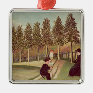 Ornamento De Metal O artista que pinta sua esposa, 1900-05