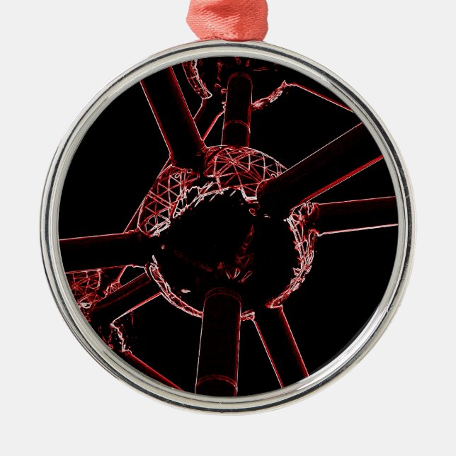 Ornamento De Metal O Atomium (Frente)