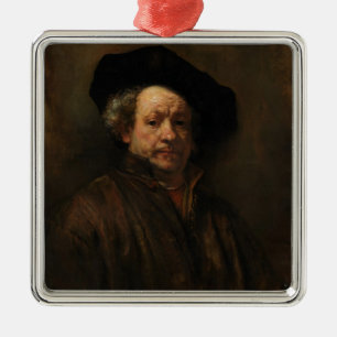 Ornamento De Metal O autorretrato de Rembrandt van Rijn é arte