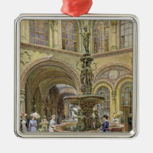 Ornamento De Metal O banco e a construção de bolsa de valores