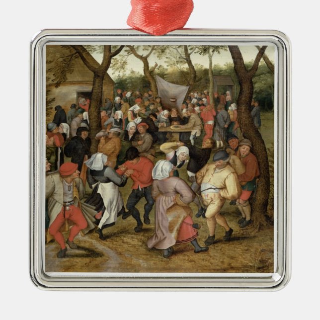 Ornamento De Metal O banquete do casamento (Frente)