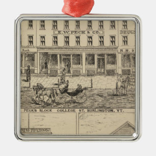 Ornamento De Metal O bloco do Peck