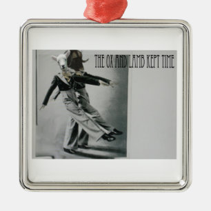 Ornamento De Metal O boi e o tempo mantido cordeiro