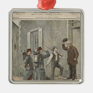 Ornamento De Metal O boleto após uma pintura por Cres