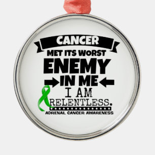 Ornamento De Metal O cancer ad-renal encontrou seu inimigo mais mau