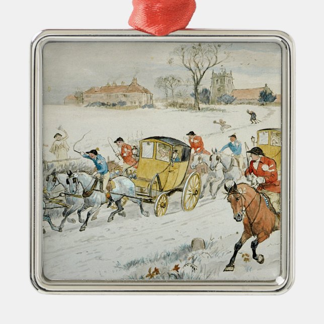 Ornamento De Metal O casamento da madeira de Diana: retorno da igreja (Frente)