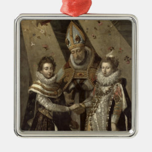 Ornamento De Metal O casamento de Louis XIII