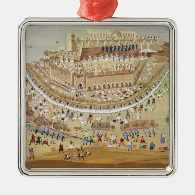 Ornamento De Metal O cerco de Atenas em 1827, do pictórico olá! (Frente)
