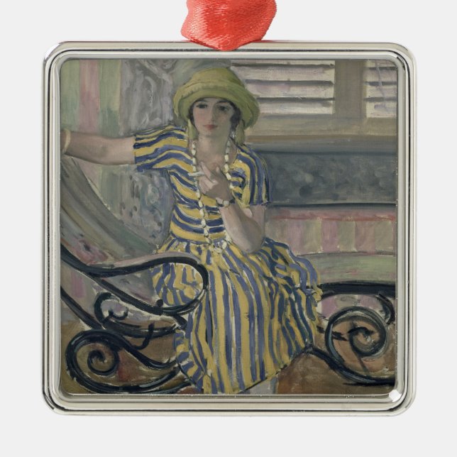 Ornamento De Metal O cigarro (Frente)