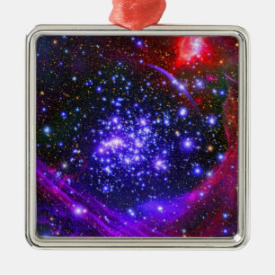 Ornamento De Metal O cluster de estrelas Arches é dentro no hub