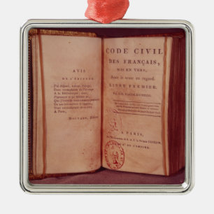 Ornamento De Metal O código de Napoleão