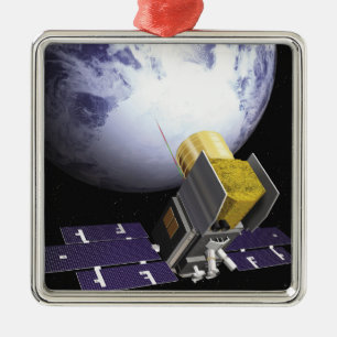 Ornamento De Metal O conceito do gelo, nuvem do artista