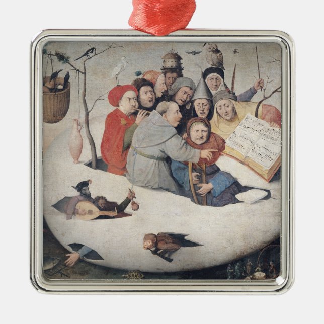 Ornamento De Metal O concerto no ovo (Frente)