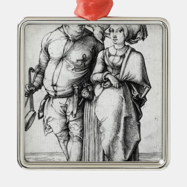 Ornamento De Metal O cozinheiro e sua esposa (Frente)