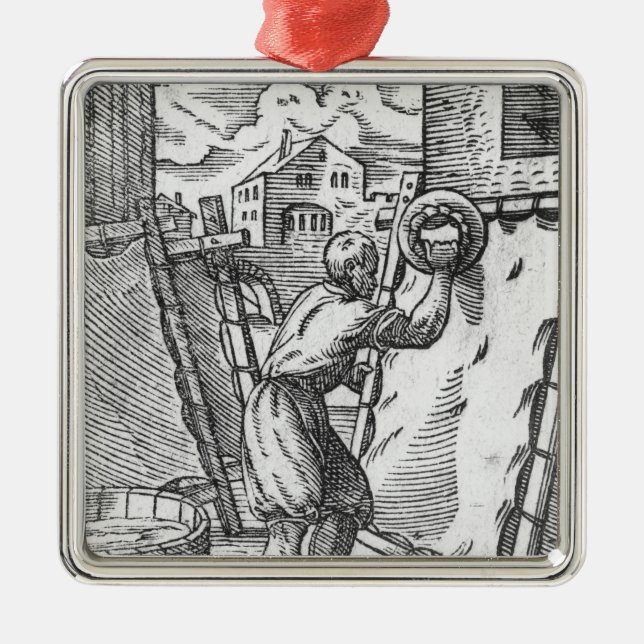 Ornamento De Metal O curtidor (Frente)