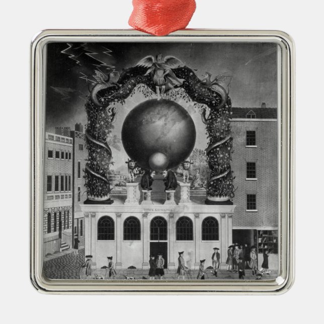 Ornamento De Metal O débito náutico de 1782 (Frente)
