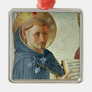 Ornamento De Metal O delle Ombre de Madonna, detalhe de St Dominic