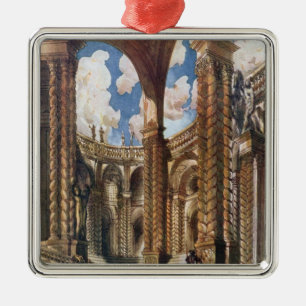 Ornamento De Metal O design do cenário para o Betrothal, do sono sej