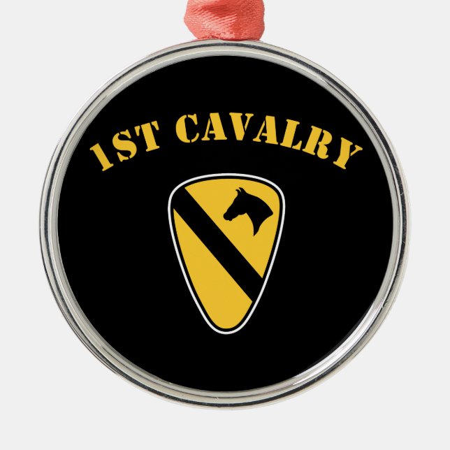 Ornamento De Metal ø Divisão da cavalaria (Frente)