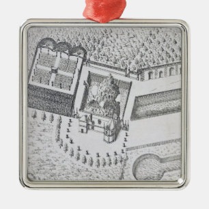 Ornamento De Metal O eremitério e o Maison Blanc no castelo