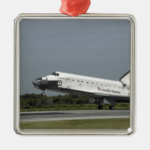 Ornamento De Metal O esforço do vaivém espacial toca para baixo