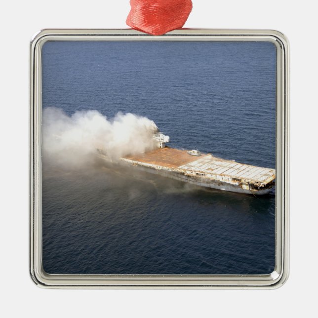 Ornamento De Metal O ex-Oriskany, um carro de avião desativado (Frente)