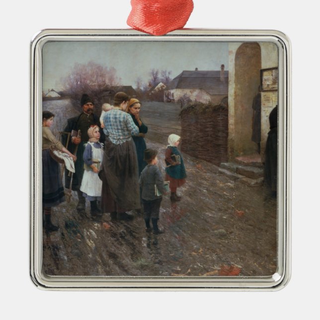 Ornamento De Metal O exame (Frente)