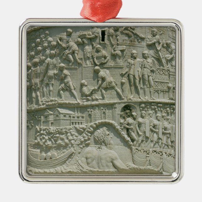 Ornamento De Metal O exército romano que cruza o Danúbio (Frente)