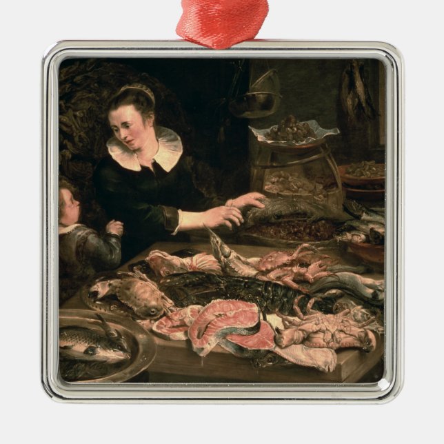Ornamento De Metal O Fishmonger (Frente)