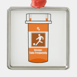 Ornamento De Metal O Futebol É A Minha Droga