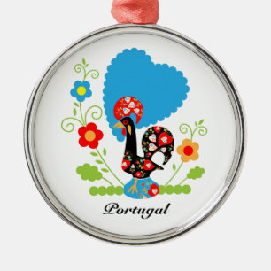 Ornamento De Metal O Galo Português