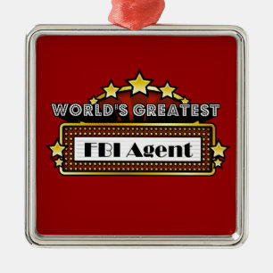 Ornamento De Metal O grande agente do FBI do mundo