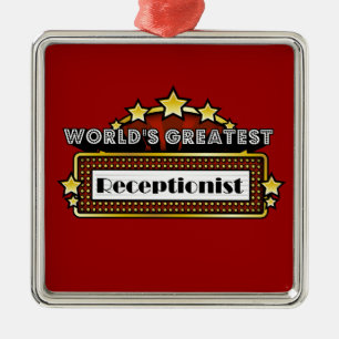 Ornamento De Metal O grande recepcionista do mundo