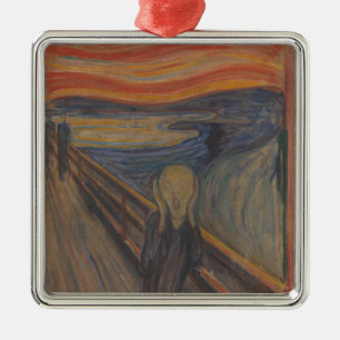 Ornamento De Metal O Gritar da Natureza por Edvard Munch 1893
