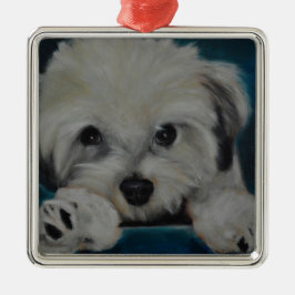 Ornamento De Metal O Havanese