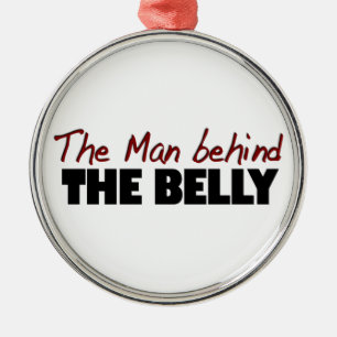 Ornamento De Metal O homem atrás da barriga