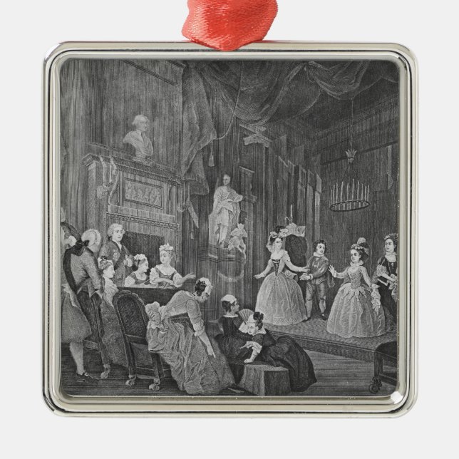 Ornamento De Metal O imperador indiano, gravado por Robert Dodd (Frente)