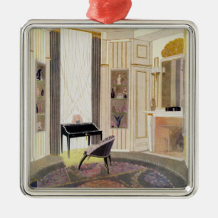 Ornamento De Metal O interior com mobília projetou por Ruhlmann, de