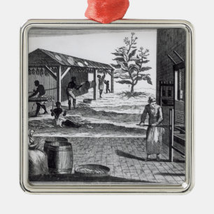 Ornamento De Metal O Manufactory do tabaco em ramos diferentes