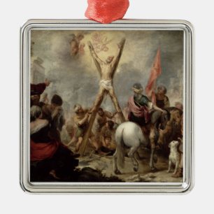 Ornamento De Metal O martírio de St Andrew, 1675-82 (óleo no canva