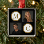 Ornamento De Metal O Modo Como Nós Somos Foto de Casal Personalizada<br><div class="desc">O design reúne suas fotos e iniciais em um design emoldurado a ouro que parece quente,  equilibrado e significativo.</div>