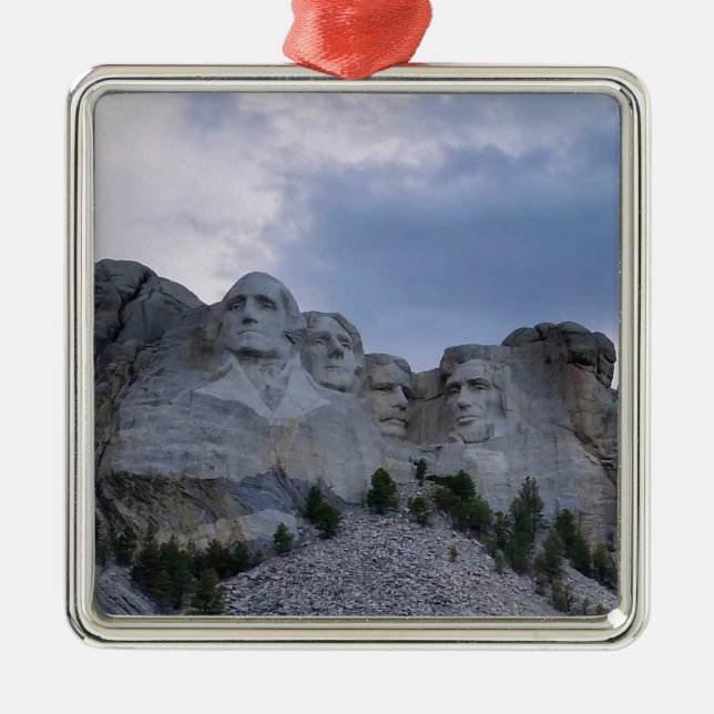 Ornamento De Metal O Monte Rushmore (Frente)