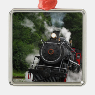 Ornamento De Metal o motor da estação de comboio do trilho do vapor