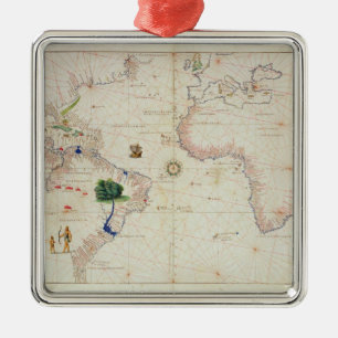 Ornamento De Metal O mundo novo