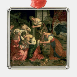 Ornamento De Metal O nascimento de St John o baptista, 1550-59