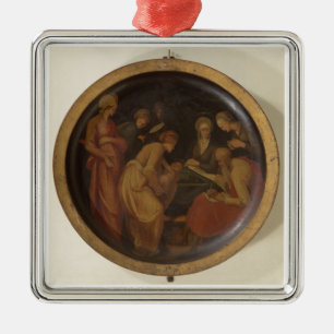 Ornamento De Metal O nascimento de St John o baptista, c.1526 (óleo