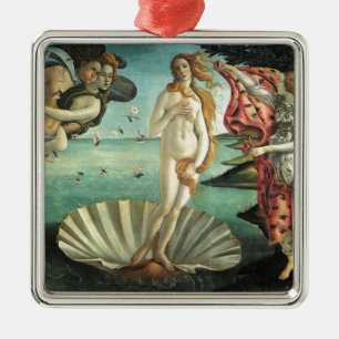 Ornamento De Metal O nascimento de Venus - arte clássica por