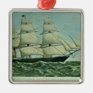 Ornamento De Metal O navio de tosquiadeira "Highflyer", 1111